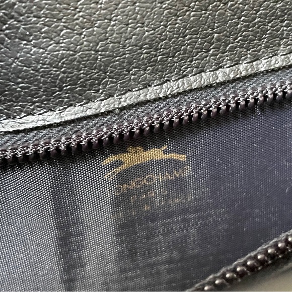 Longchamp black horse buckle print patterned leather vintage bag - Picture 10 of 11